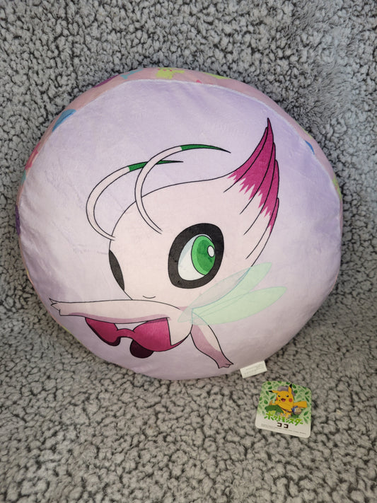 Pokemon - Shiny Celebi Round Cushion